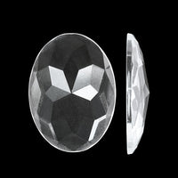 Acrylic Germany: Cabochon Oval 4 Crystal.