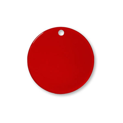 Acrylic Parts Round 1 Hole Red [Outlet]