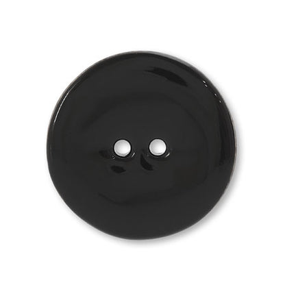 Coconut button round black [Outlet]