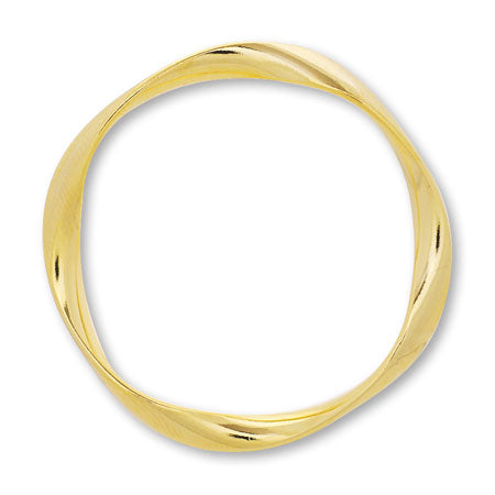 Metal ring parts twist square gold