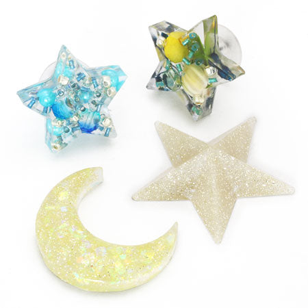 Fine silicone mold Star &amp; Moon