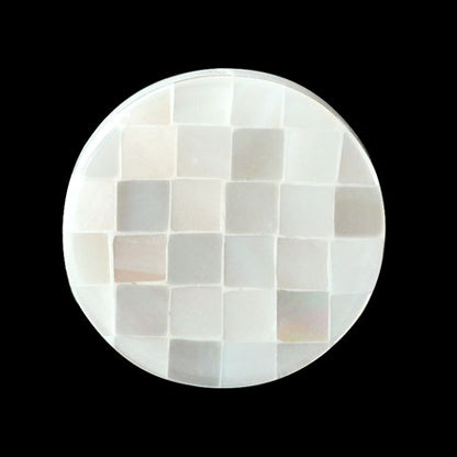 Mosaic Shell Coin White [Outlet]