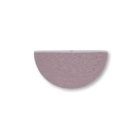 Wood parts half round light gray purple [outlet]