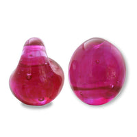 Tear drop beads, exotic pink.