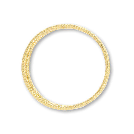 Metal ring parts twisted coil ring gold