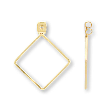 Design catch diamond hoop gold
