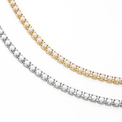 Design chain continuous pearl white pearl/RC