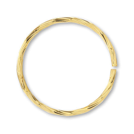 Design round jump ring twist No.11 gold