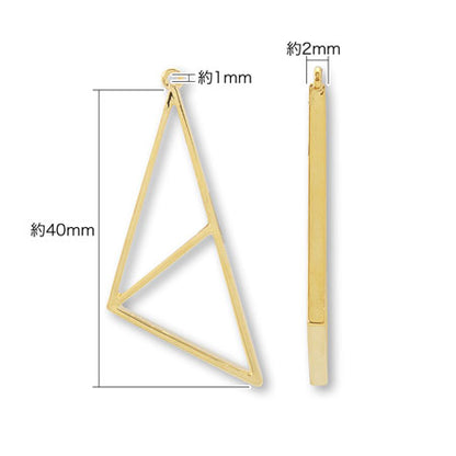 Resin frame triangle wall 1 ring gold
