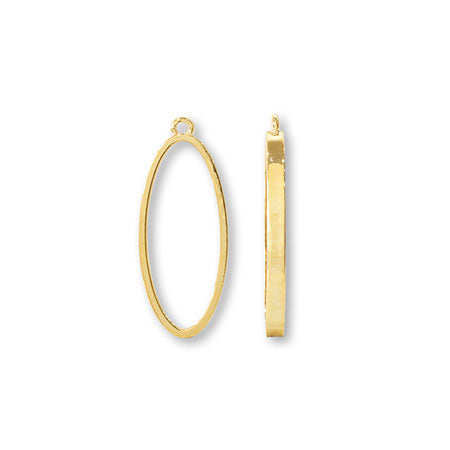 Resin frame oval 1 ring gold