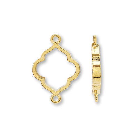 Resin frame Moroccan 2 rings gold