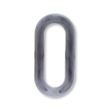 Acrylic Ring Oval Blue Gray Marble [Outlet]