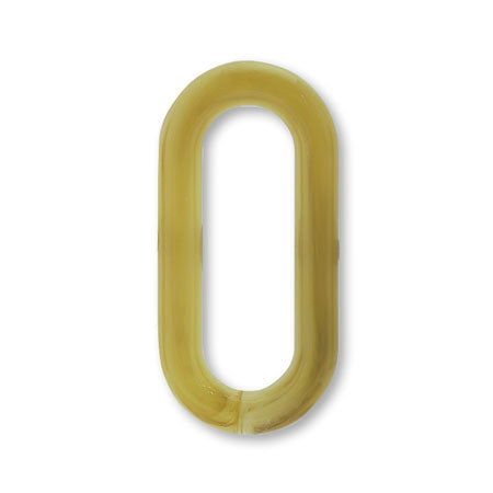 Acrylic Ring Oval Mustard Marble [Outlet]