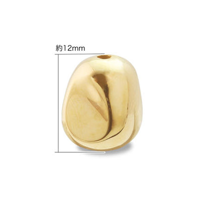 CCB parts twisted beans vertical hole gold