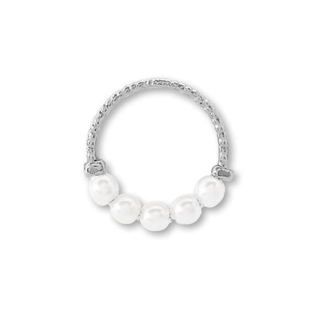 Design metaphor pearl ring rosium color