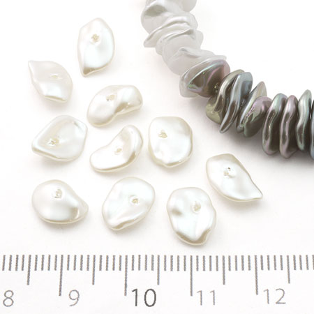 樹脂パール ケシミックス センターホール　クリーム