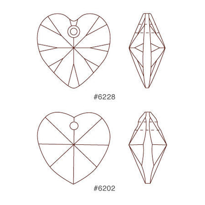 [大袋］貴和クリスタル ＃6228　クリスタルオーラム