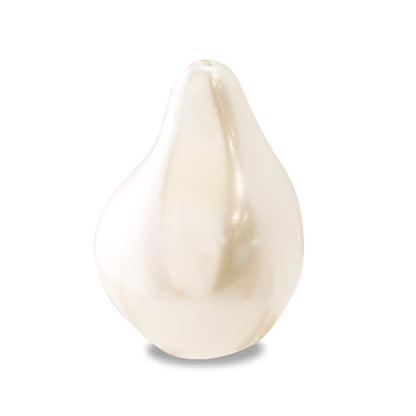 Resin pearl Baroque drop cream