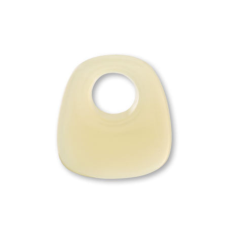 Acrylic German ring square 1 pale yellow