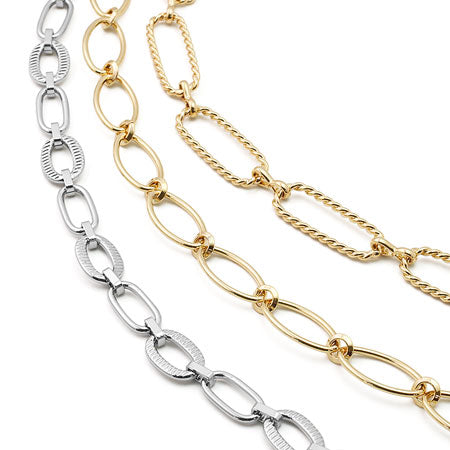 Chain k-370 rhodium collar