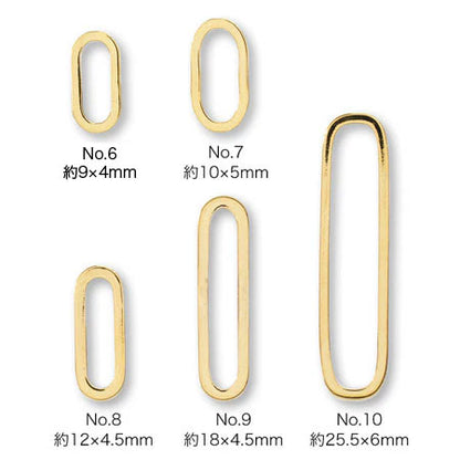 Metal ring parts oval