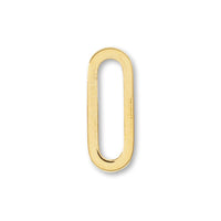 Metal ring parts oval gold