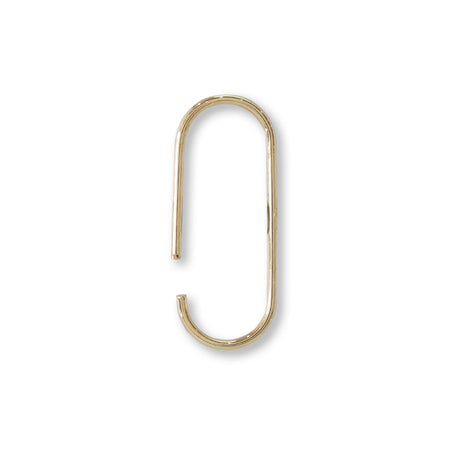 Metal ring Oval Gold