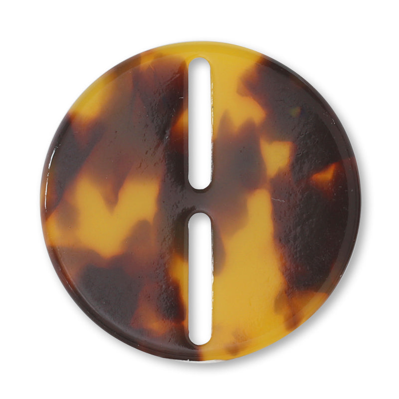 Acetate parts button type tortoiseshell [Outlet]