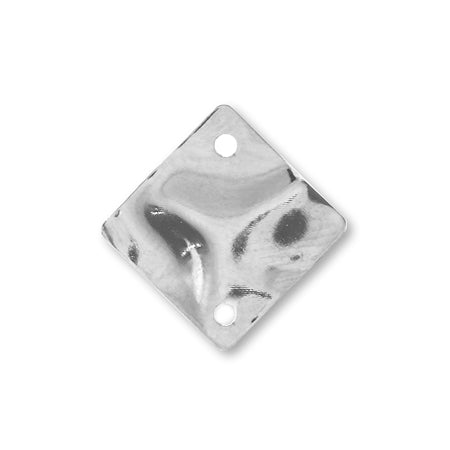 Metal Parts Wave No.11 2 Hole Rhodium Color [Outlet]