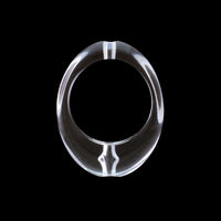 Acrylic German Ring Oval 8 Crystal
