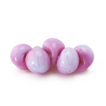 Teardrop beads blossom purple