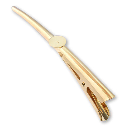 Concord clip with round plate gold
