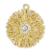 Charm Cubic Zirconia Nest Tround Gold [Outlet]