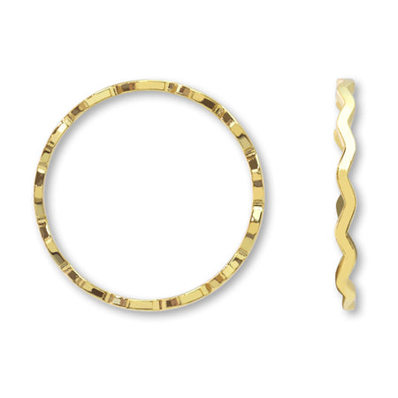 Metal Ring Parts Wave No.2 Gold [Outlet]