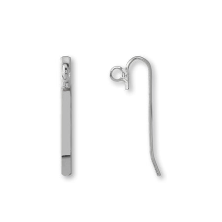 Pony hook small with ring rhodium color