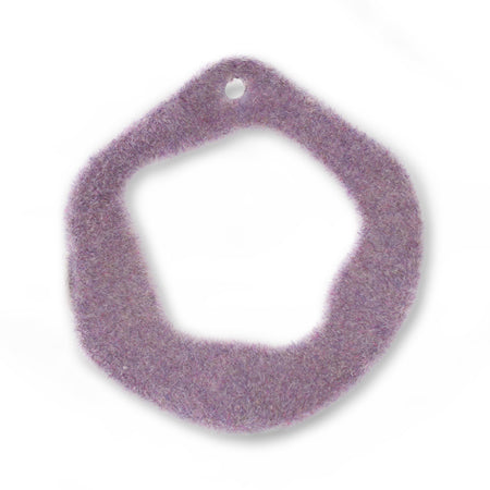 Flocky parts ring deformed lilac [Outlet]