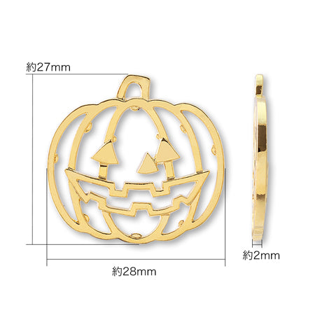 Resin frame Halloween pumpkin gold