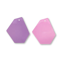 Vinyl parts deformed hexagon purple/pink