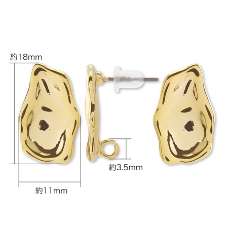 Design of titanium plated titanium earrings