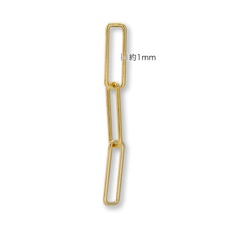 Combination metal parts rectangle 3 series gold