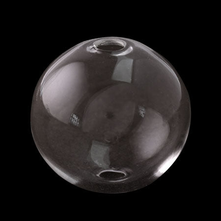 Glass ball (made of acrylic glass) 2 holes clear