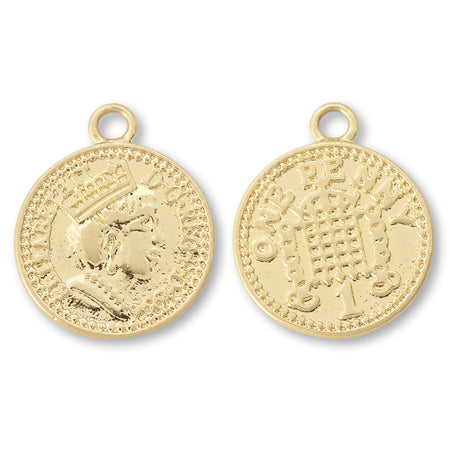 Charm Coin Queen Ancient Gold