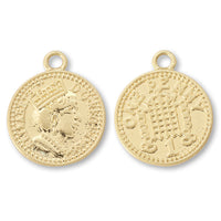 Charm Coin Queen Ancient Gold