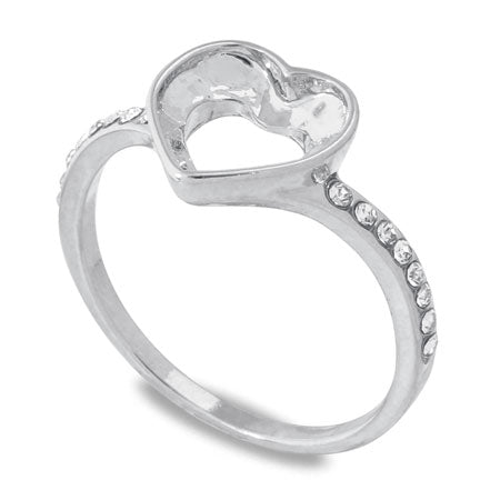 Ring stand Mele stone set heart 2 