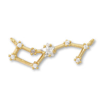 Charm Constellation 2 Scorpio 2 rings Cubic Zirconia/G