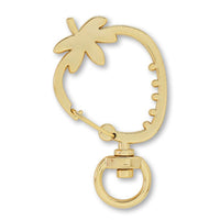 Key ring carabiner strawberry gold
