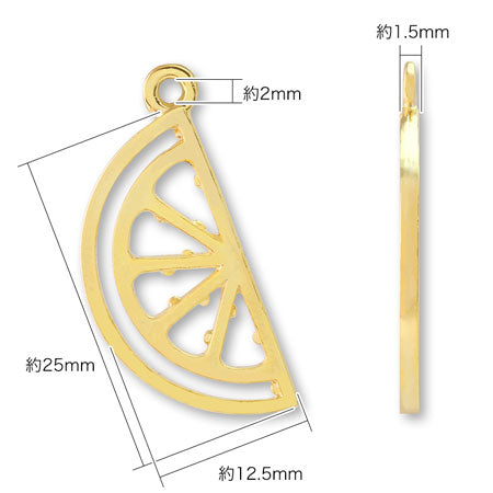 Régine Frame Citrus Slice Half Gold