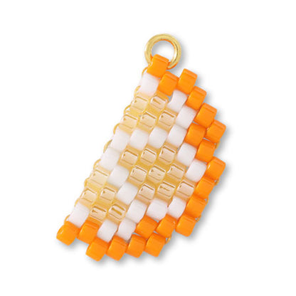 Beads: Charm Orange Cut Orange/G