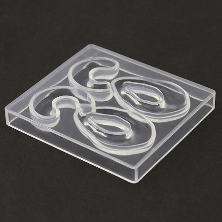 Fine silicone mold deformable ring &amp; ear hoop