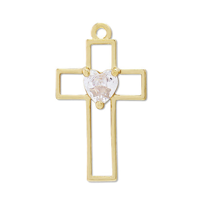 Charm cross No.18 gold
